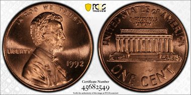 1992 1C MS67RD