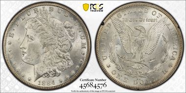 1884-CC $1 GSA Hoard MS64