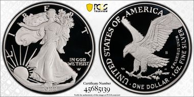 2022-S $1 Silver Eagle PR70DCAM