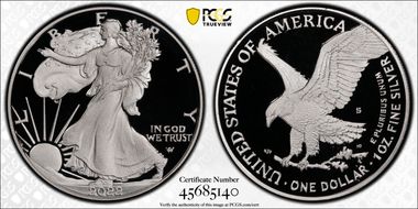 2022-S $1 Silver Eagle PR70DCAM