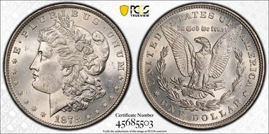 1878 7TF $1 Reverse of 1879 MS63