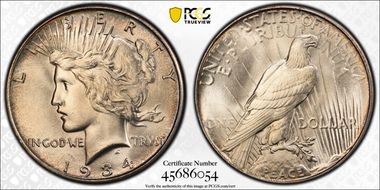 1934 $1 MS65