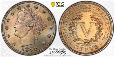 1892 5C MS66