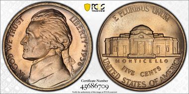1938-D 5C Jefferson MS66