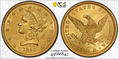 1840 $10 MS61