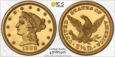 1888 $2.50 PR64+ CAM