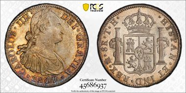 1807-Mo TH 8 R Yon-M8-107 Calico-986 MS63