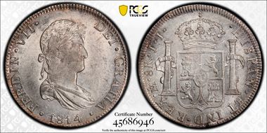 1814/3-Mo JJ 8 R Calico-1325 Yon-M8-114b MS62