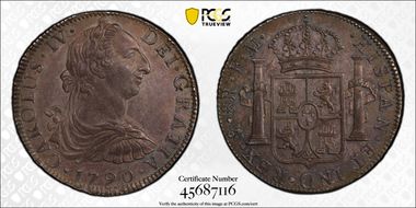 1790-Mo FM 8 R Yon-M8-90-IV Calico-951 CAROLUS IV MS62