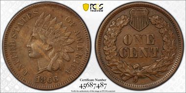 1866 1C VF35BN