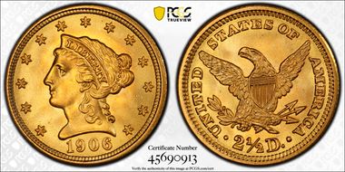 1906 $2.50 MS67+