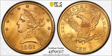 1901-S $10 MS67