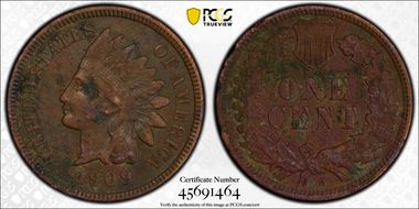1909-S 1C Indian N1BN