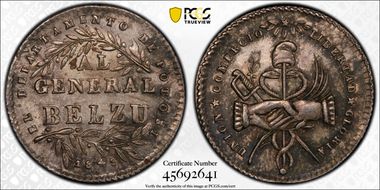 1849 Potosi (Sol) Burnett-28.1 Fon-9549 MS63