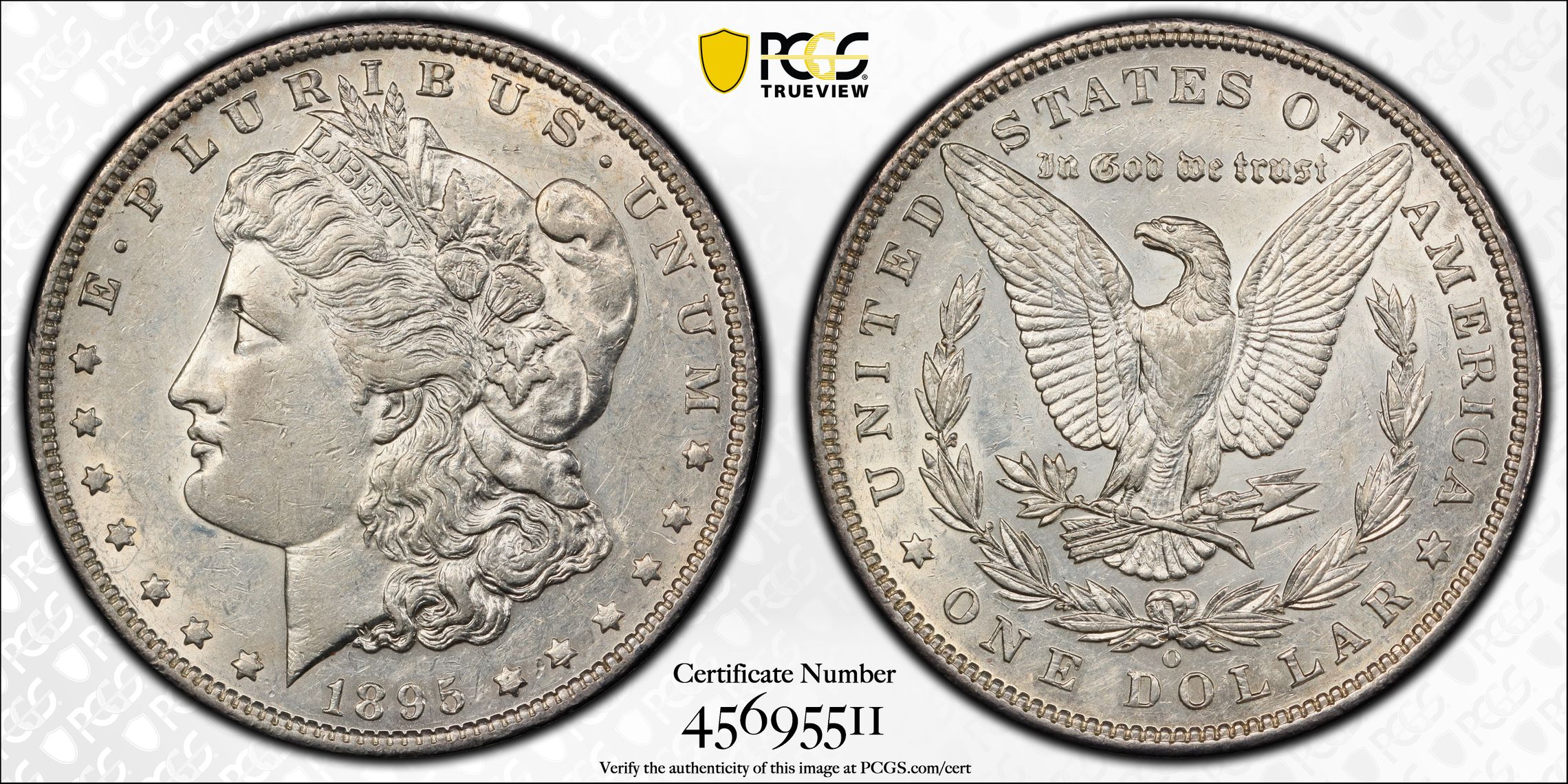 1895-O $1 AU53 PCGS
