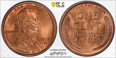 1912-D 1C MS66RD