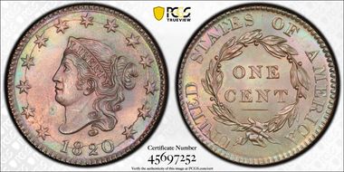 1820 1C Large Date N1BN
