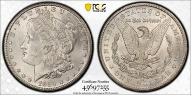 1884-CC $1 MS62