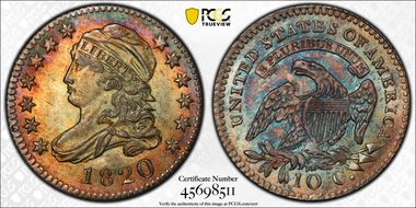 1820 10C Large 0 MS65