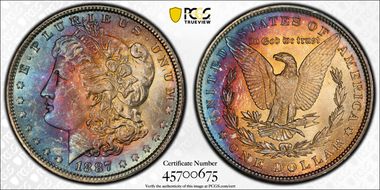 1887 $1 MS66