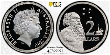 2010 $2 Silver PR69DCAM