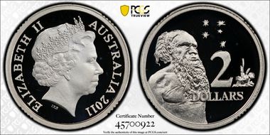 2011 $2 Silver PR68DCAM