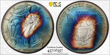 2001 $1 Silver Eagle MS68