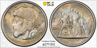 1936 50C Elgin MS67+