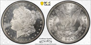 1878 8TF $1 MS65