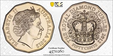 2012 50C Diamond Jubilee MS68