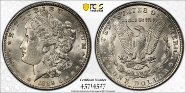 1889 $1 MS62