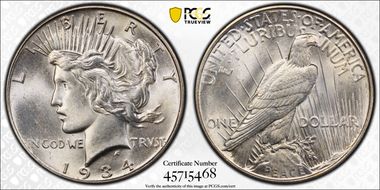 1934 $1 MS63