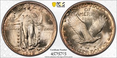 1918-D 25C MS65FH