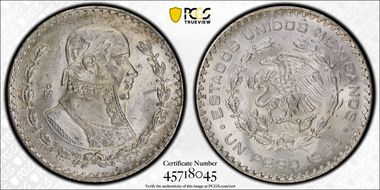 1964-Mo Peso KM-459 MS63