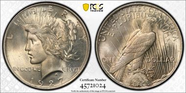 1927-D $1 MS64