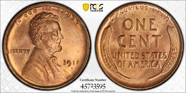 1918-D 1C MS64RD