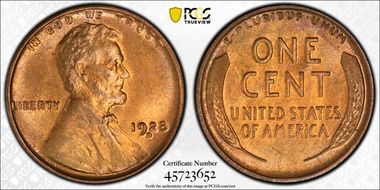 1928-D 1C MS65RD