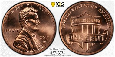 2019-W 1C Shield MS69RD