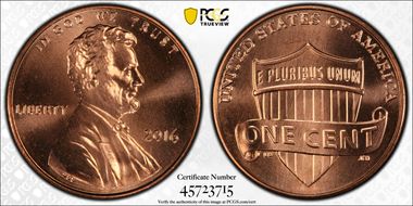 2016 1C Shield MS67RD