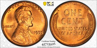 1955 1C MS66RD