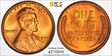 1955-D 1C DDO, FS-101 MS65RD