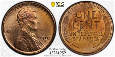 1910-S/S 1C RPM FS-502 MS64RD