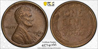 1910-S/S 1C RPM FS-501 AU50BN