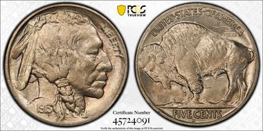 1913-D 5C Type 2 MS65