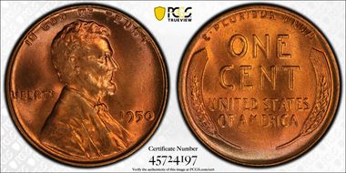 1950 1C MS67RD