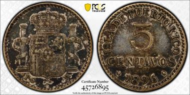 1896-PG V 5C AU50