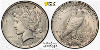 1923 $1 MS62