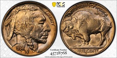 1938-D 5C Buffalo MS66