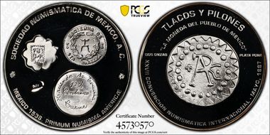 1997-Mx Medal 27th Numismatic Convention Silver SP66