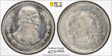 1960-Mo Peso KM-459 MS66